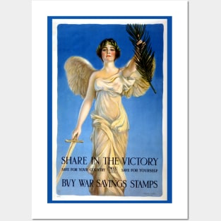 Patriotic American Angel with Sword Posters and Art